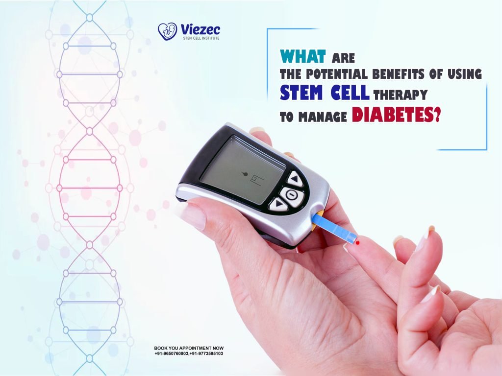 What are the potential benefits of using stem cell therapy to manage diabetes?