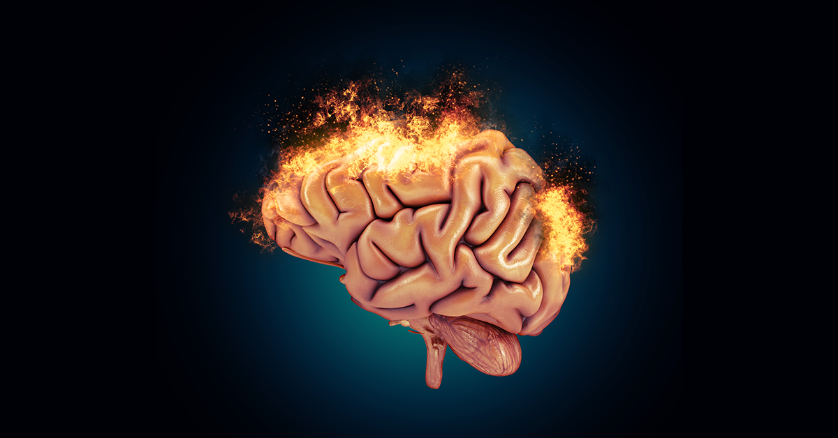 a symbolic image of viral encephalitis